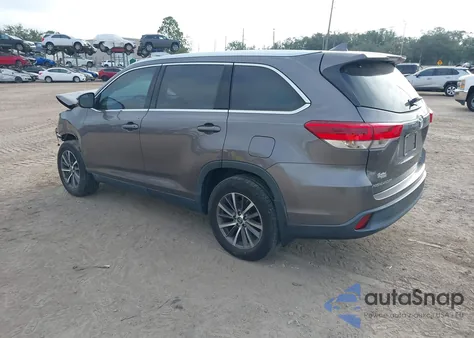 2019 Toyota Highlander Xle из США, поврежденный, VIN 5TDKZRFH9KS322572